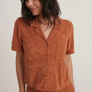 Marine Layer Terry Out Resort Shirt Sierra XL